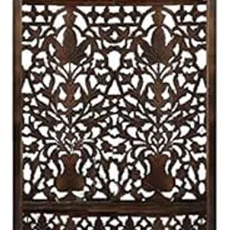 Shilpi Wooden Room Divider/Screen/Wood Separator/Furniture/Wooden Partitions Single Panel with Stand (30 x 72 Inches)-image-62