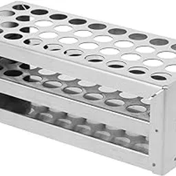 ULTECHNOVO 40holes Stainless Steel Test Tube Rack Holder Laboratory Drying Stand for Scientific Experiments Stable Structure Thickened Bottom Lightweight and Portable Design-image-9