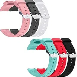 FitTurn 6-Pack Bands Compatible with Orit Fitness Tracker Smart Watch 19MM Replacement Flexible Soft Silicone Quick Release Sport Wristband Strap Accessory Bracelet for Orit Smartwatch 5.5”-8.7”-picture-10