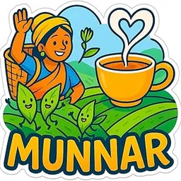 Hello Miniworld Munnar Fridge Magnet – Print with Sparkle Effect Matte Lamination | 6mm MDF Backing & Round Magnet | Kerala Hill Station Souvenir-picture-21