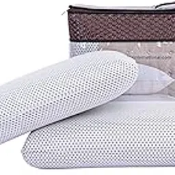 Nuflex Memory Foam Pillows | 5 Year Warranty | Orthopedic Support Surface Original Visco-Elastic Memory Foam | Ergonomic Design That Supports in Cervical, Back & Neck Pain-picture-19