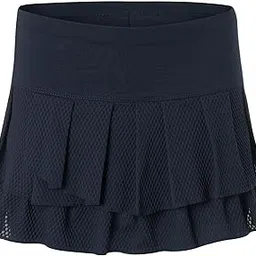 lucky in love Copacabana Wavy Pleat Tier Skirt - Midnight-picture-13