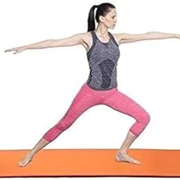 Super Soft, Anti-Slip Marble Design Yoga Mat For Men & Women (Qty.-1 Piece) 4MM (Orange)-picture-16