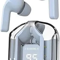 INVICTO Newly Launched T9 TWS True Wireless in Ear Ultrapods AIR TWS Earbuds pods with 50 HRS Playtime Fast Charging Crystal Clear BTv5.3 IPX4 (ACTIVE BLUE)-picture-29