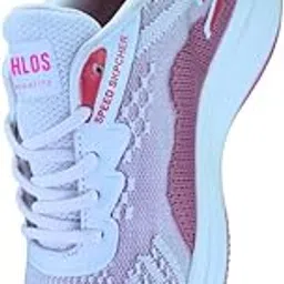athhlos Women's Mesh Running Shoes, Breathable Athletic Sneakers, White and Pink-picture-64