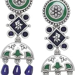 voylla Mehrunisa Enamel and Beads Embellished Earrings For Womens-picture-39