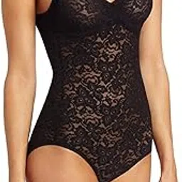 Women's Shapewear Lace 'N Smooth Body Briefer, Black, 34C-image-39