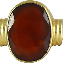 kabeer sales 3.25 Ratti 2.60 Carat Lab Certified Gomed Hessonite Ring Adjustable Ashtadhatu Angoothee-picture-67