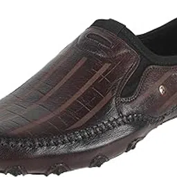 mochi Men's Leather Printed Casual Slip-Ons-picture-31