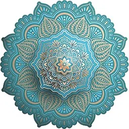 JAAMSO ROYALS Blue Mandala Art Peel and Stick Self Adhesive Wall Sticker(30 CM X 90 CM)-picture-11