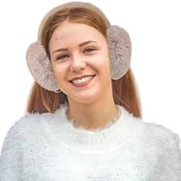 devil Ear Muffs for Winter Women Girls Faux Fur Fuzzy Earmuffs Foldable Ear Warmer Fleece Lining Ear Covers Headband Style, Ideal for Running, Cycling & Biking (Pack of 1)(Grey)-picture-13