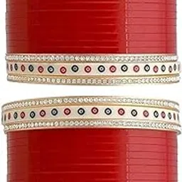 Bridal Punjabi Long Chuda Bangle Set for Women Traditional Bridal Chura Bangles Set-picture-17
