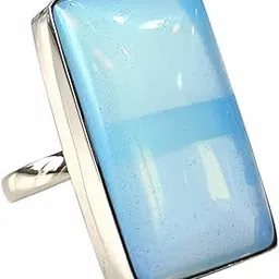 Reiki Healing Crystal Ring for Women Adjustable Oval Drop Rectangle Shape Finger Boho Rings for Girls Men Boys Fashion Jewelry Birthday Gift-image-63