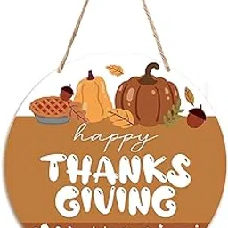 Happy Thanksgiving Sign 12 x 12 Inch,Thanksgiving Pumpkin Door Hanger, Thanksgiving Door Sign, Thanksgiving Home Decor Wreaths, Thanksgiving Wall Sign, Thanksgiving Decorations-GEMB06-picture-28