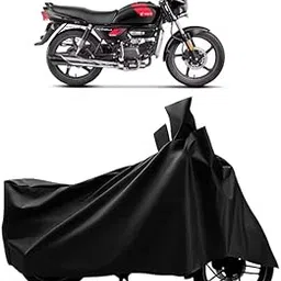 DRAKOWISH Waterproof Bike Cover for Hero Splendor Plus XTEC | All Weather Protection from Rain, Dust, UV Rays & Scratches with Mirror Pockets & Buckle Belt | Splendor Plus XTEC Bike Cover-image-6
