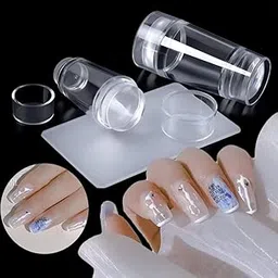Clear Silicone Nail Stamper Double Head Nail Art Stamper With Image Plate (TRANSPARENT)-picture-28