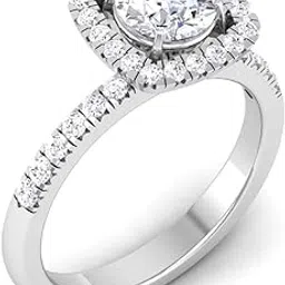 avsar jewellery 14k (585) White Gold Ring for Women-picture-19