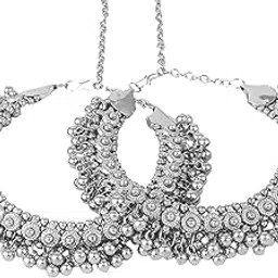 Beads Oxidized Ghungroo Anklets Payal For Women's & Girl's-image-29