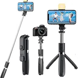 Supreno Selfie Stick with Tripod Stand, Bluetooth Extendable Tripod for Mobile Phone, 3-in-1Multifunctional Selfie Stick for All Phone-image-20