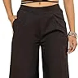 Black Cotton Embroidered Wrap Top Co-ord Set-image-21