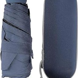 alexvyan Mini Umbrella with Case for Men & Women (Manual Open) Compact Travelling Umbrella, Polyester & UV Protection Fabric for Summer/Anti-Slip Handle- Use in Rain & Summer- 6 Frame-picture-2
