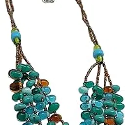 dca Handcrafted Designer Trendy Indian Western Layered Glass Fashion Jewellery Necklace for Women and Girls (4125)-picture-29