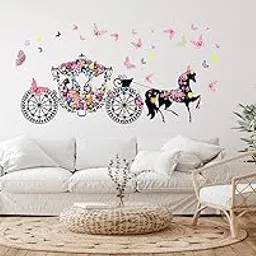 Chariot Wall Sticker | Wall Stickers for Home, Kitchen, Office, Bedroom & Living Room (59 x 119 cms)-picture-41