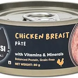Meowsi by HUFT Chicken Breast Pate Canned Wet Cat Food - 80 gm | Pack of 3 | Complete & Balanced Diet for Persian & All Breeds | High-Protein, Smooth Pate for Adult Cats-image-7