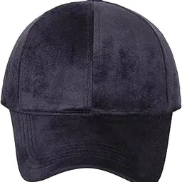Velvet Baseball Cap, Classic 6-Panel Design, Black, Black Cap for Men and Women | Men and Women Cap-picture-37
