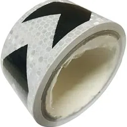 Breewell Arrow Reflective Warning Mark Tape for Car Styling Sticker (Black & Silver) | 2 Inch / 50mm X 5 Meter / 16 Foot-picture-14