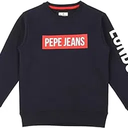 Pepe Jeans Boys Cotton Blend Crew Neck Sweatshirt-picture-54