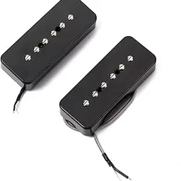 STYLEHEAVEN 2Pcs Black Soap Bar Humbucker Pickup 50/52mm Pole for Guitar P90-image-44