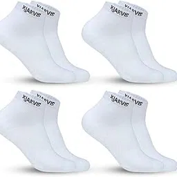 xjarvis Ankle Length Cotton Bamboo Socks for Men & Women | Soft & Breathable | Sports Half Terry Cushion Towel | Ideal for Gym, Running & Casual Wear | Odor Free, Pack of 4-picture-18
