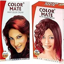 color mate hair color cream (6.65+8.65) image 1