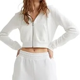paklon Cropped Zip-Through Hoodie-picture-23