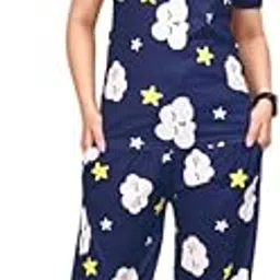 SALIMAR Enterprise for Women Printed Co-Ords Set 2 pcs Night Suit and_ Night Dress T-Shirt PyjamaNight Dress signle Parent-picture-30