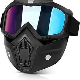 BELOXY Goggle Mask Anti Scratch UV Protective Open Face & Eyewear Windproof Dirt Shield Adjustable Strap Soft Foam Padded Detachable for Cycling Bike Off Road Racing Riding Unisex-picture-10