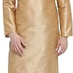 vastramay VM Mens Silk Blend Kurta Pyjama Set - Classic Ethnic Attire for Timeless Style and Cultural Celebrations | Soft Comfortable Solid Full Sleeves Kurta and Churidar Pyjama Set-picture-15