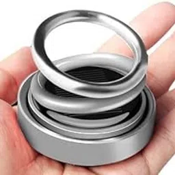 Shiva Creation & Collection Stylish Metal Car Double Luxury Solar Fragrance Double Ring with Glass Ball Rotating Car Aroma Aromatherapy Home Office Air Fresher Decoration Perfume Diffuser-picture-37