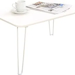 Fuji Boeki 85379 Low Table, Folding Table, Dull Color, Width 23.6 x Depth 15.7 x Height 12.6 inches (60 x 40 x 32 cm), Compact Storage, Off-White-picture-42