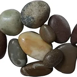 Gardenstone2157 River Rocks Decorative for Home Decor Aquariums Crafting Garden Lawn Pack of 1 KG-picture-48