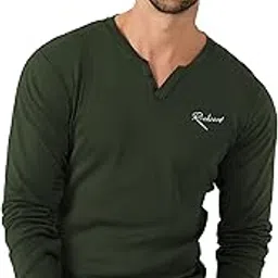 richscot Mens Printed V Neck Full Hand Tshirt-picture-35