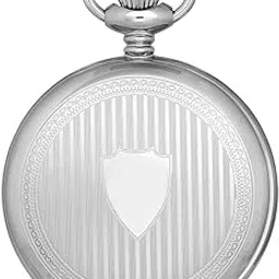 charles-hubert, paris Premium Collection' Mechanical Hand Wind Stainless Steel Pocket Watch, Color:White (Model: DWA007)-picture-18