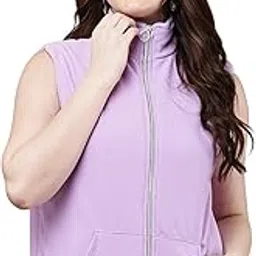 veamos Women’s Maroon Sleeveless Winter Jacket Vest | High Neck Zip-Up Outerwear with Pockets | Lightweight Warm Layering Jacket for Girls & Ladies-picture-26
