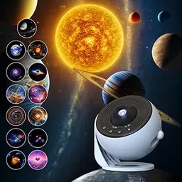 Star Projector, Planetarium Projector for Bedroom, Ultra Clear Night Light with 4K Replaceable, 13 Galaxy Discs 360 Degree Rotation, Real Sky Light (PRO Upgrade)-image-7