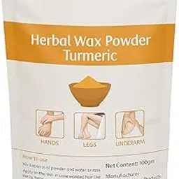 Turmeric Hair Removal Wax Powder, Painless Herbal Hair Remover Waxing Powder for Women No Harmful Chemicals, No Irritation, No Skin Rashes - 100gm-image-82