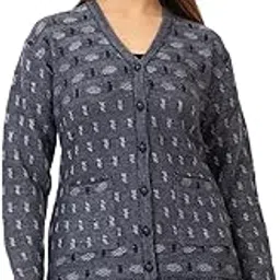 twenty me Winter Wear/Casual Wear/Outdoor Wear/Acrylic Blend/V Neck/Embroidered/Full Sleeve Women's Cardigans (2393)-picture-24