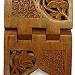 Wooden Hand Carved Rehal Holy Books Stand // Handcrafted Book Stand Book // Religious Book Stand-image-88