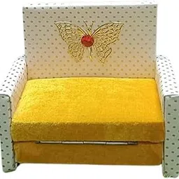 Shree Jagdish Industries Laddu Gopal Bed Krishna Ji Wooden Desginer Sofa Cum Bed, Thakur ji Singhasan for Home Temple Decoratives (Size 0-3 No.) (Yellow)-picture-44