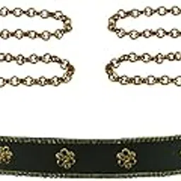vidhya kangan Waist Chain kamarbandh size-44 inch Material Velvet Stone stud Elegant Traditional Waist Chain kamarbandh/kamarbandhfor Women and girls Adjustable & Lightweight Design (sku-bro3059)-picture-33